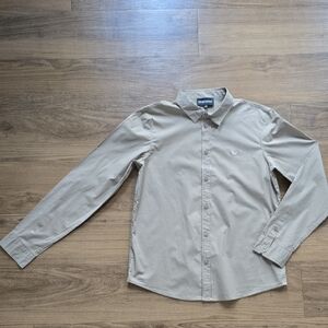 Emporio Armani Men's Tan Button Down Shirt